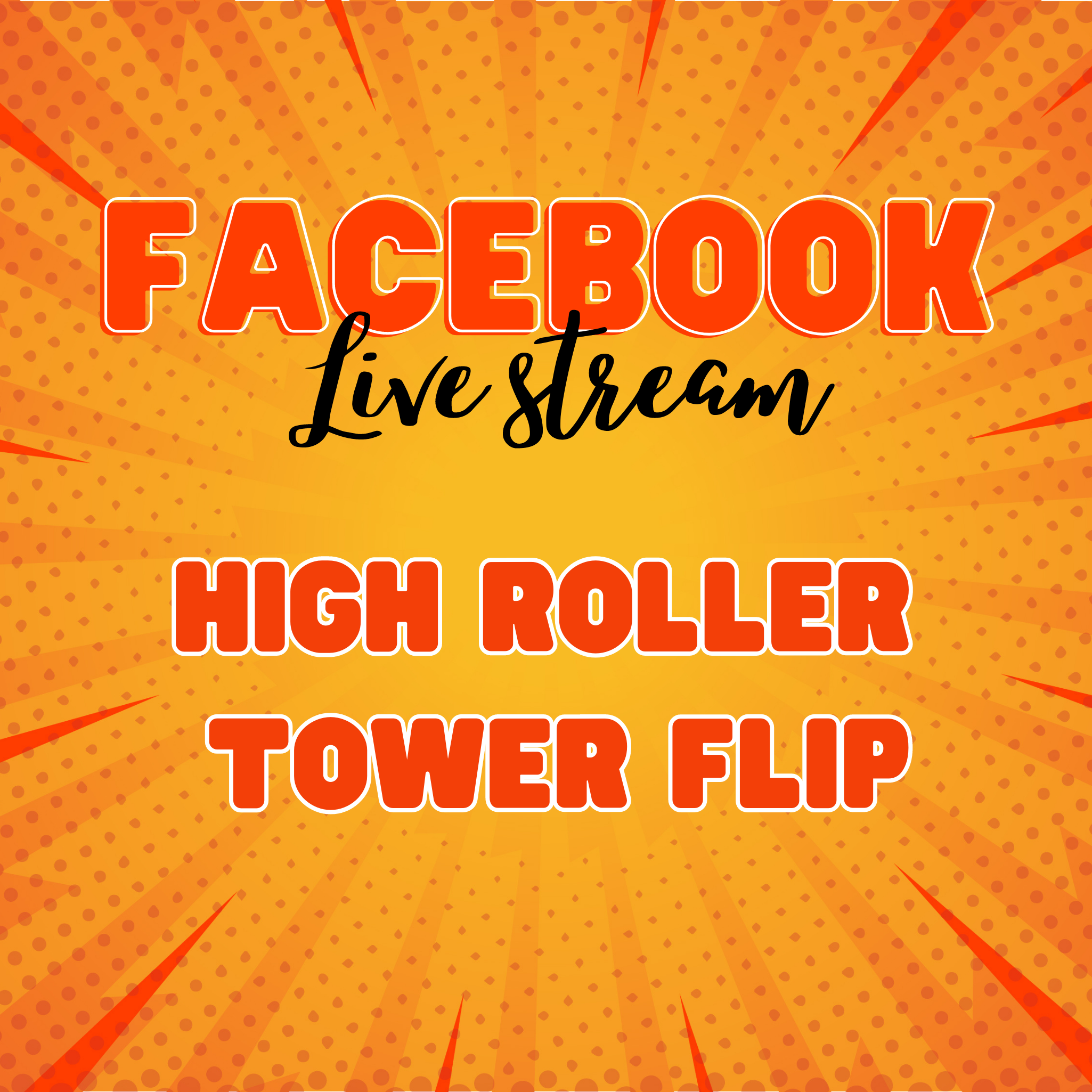 PRE ORDER Facebook Live Steam High Roller Tower Flip Evo Games pre-order-facebook-live-steam-high-roller-tower-flip-evo-games